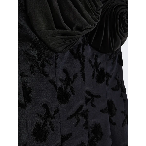 Jacquard Bustier Dress - Image 5