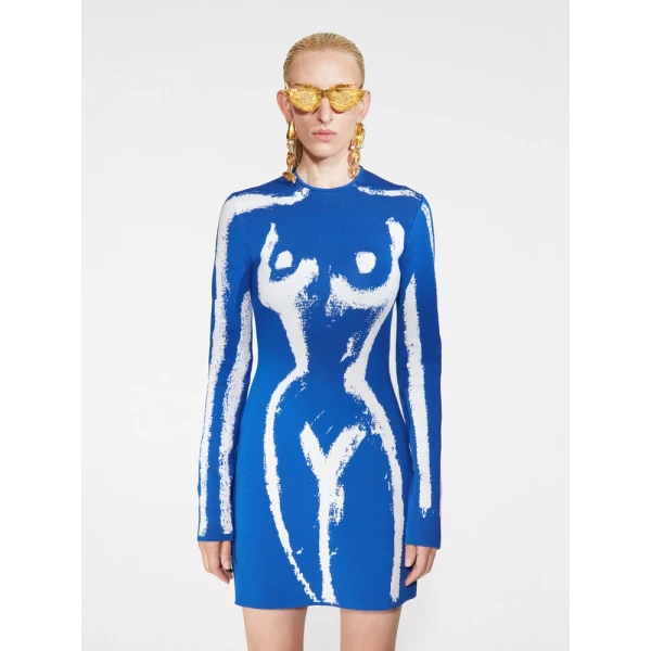 Jacquard Trompe L’Oeil Dress - Image 5