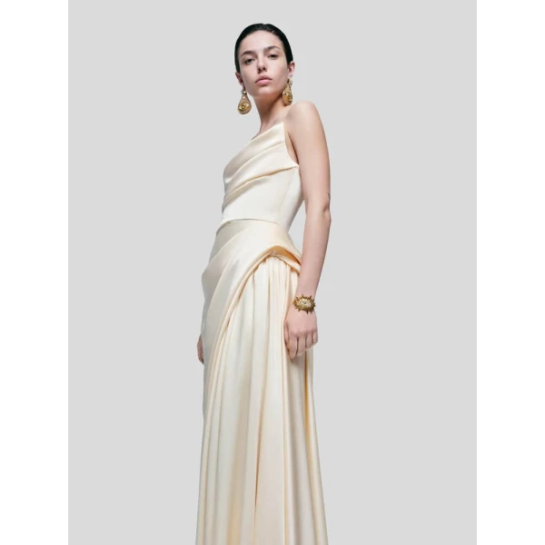 Long Stoup Bustier Dress - Image 5