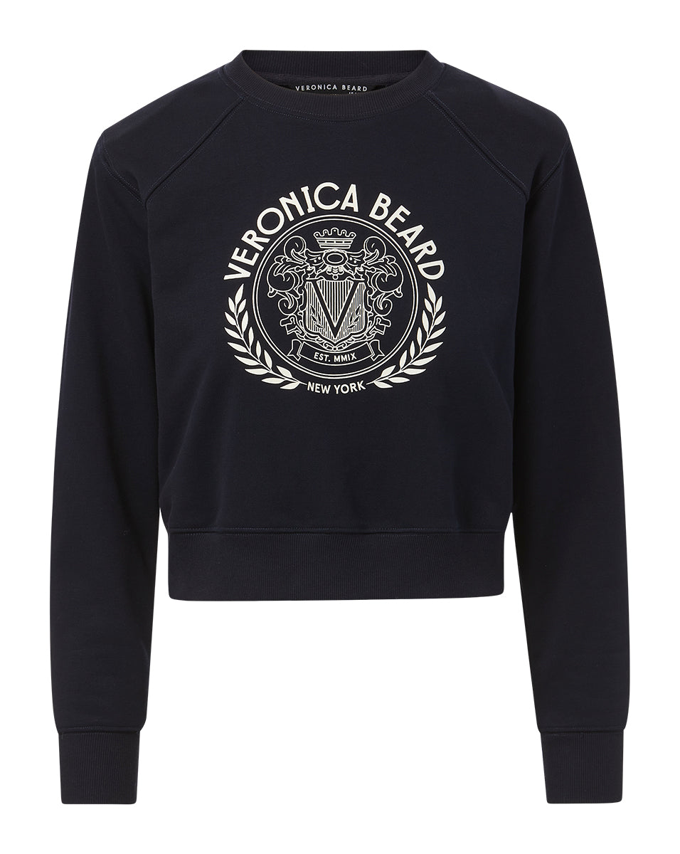 Veronica Beard Beaumont Logo Sweatshirt Top