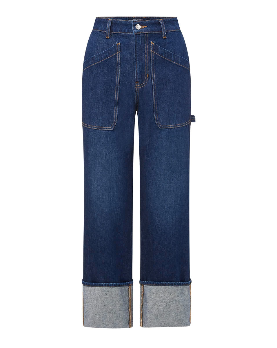 Veronica Beard Dylan Straight-Leg Jean Veronica Beard Pants