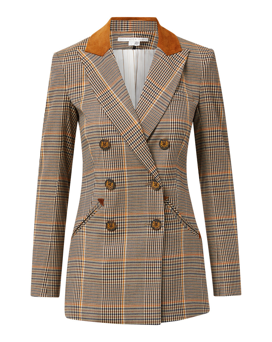 Veronica Beard Elvana Plaid Dickey Jacket