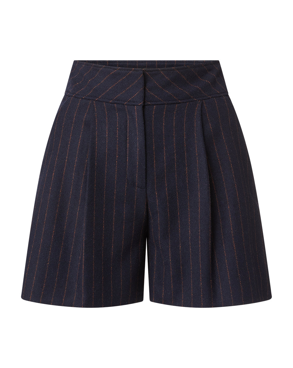 Veronica Beard Haina Pinstriped Short