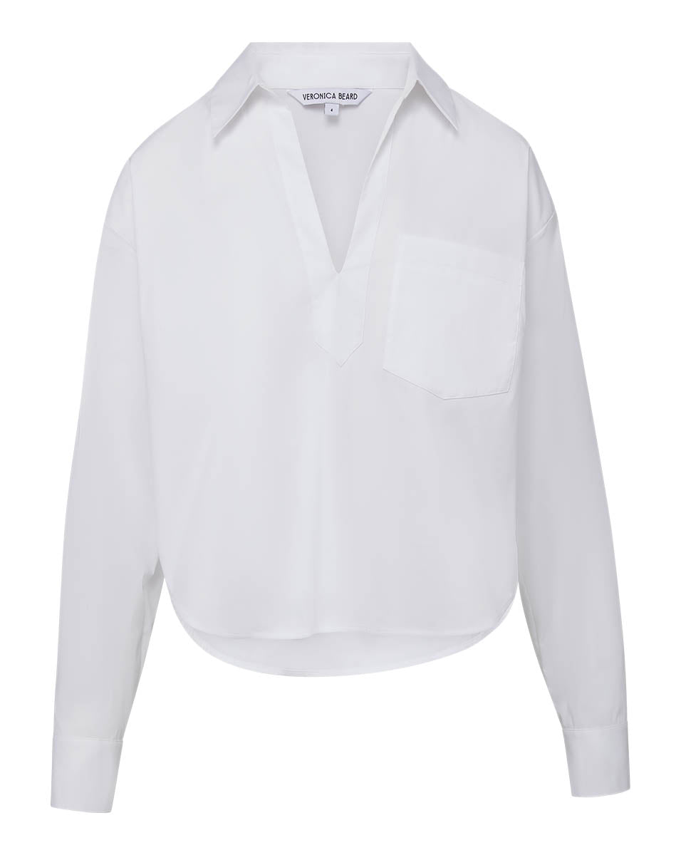 Veronica Beard Khai Poplin Top
