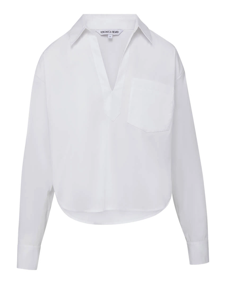 Veronica Beard Khai Poplin Top Veronica Beard Tops