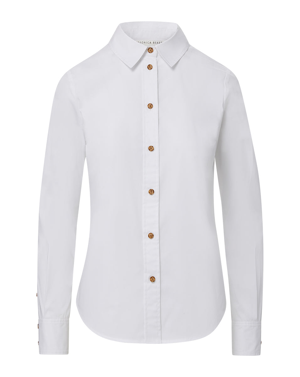 Veronica Beard Libby Poplin Button-Down Shirt