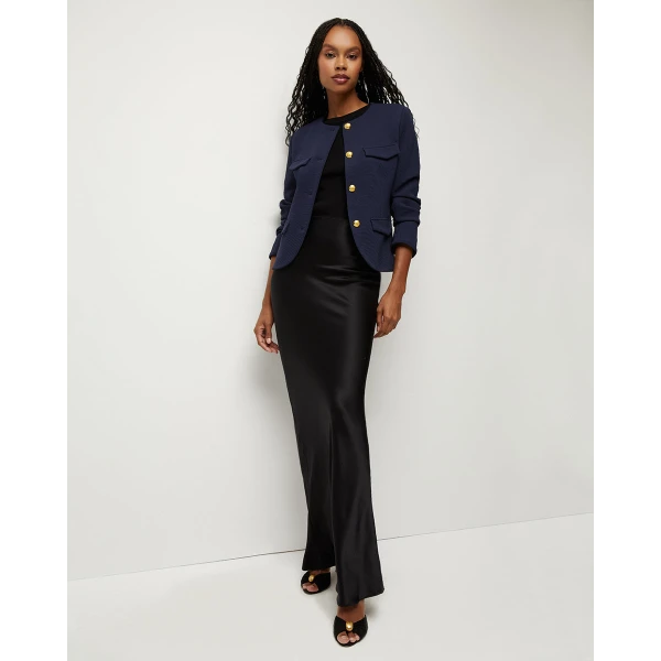 Medina Stretch-Silk Charmeuse Skirt - Image 7