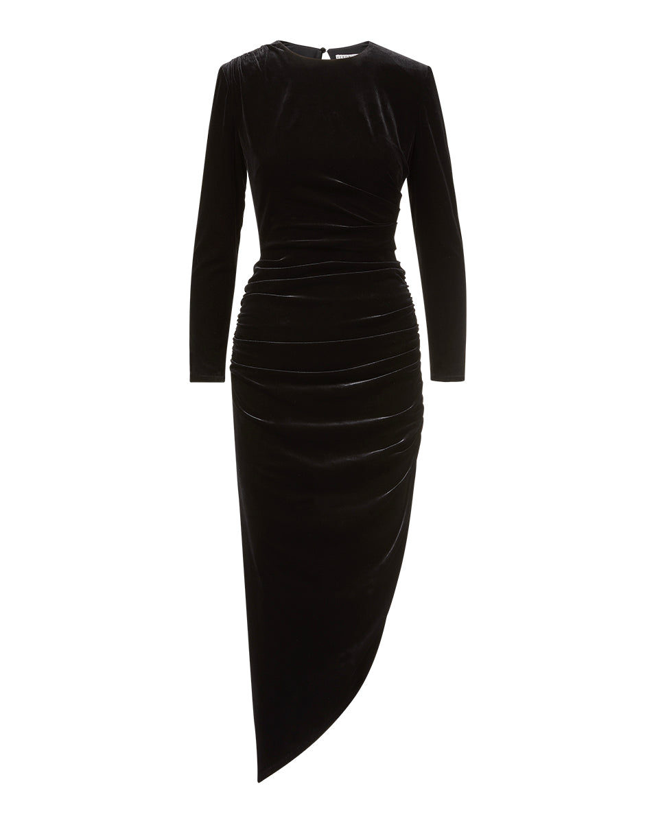 Veronica Beard Tristana Stretch-Velvet Dress