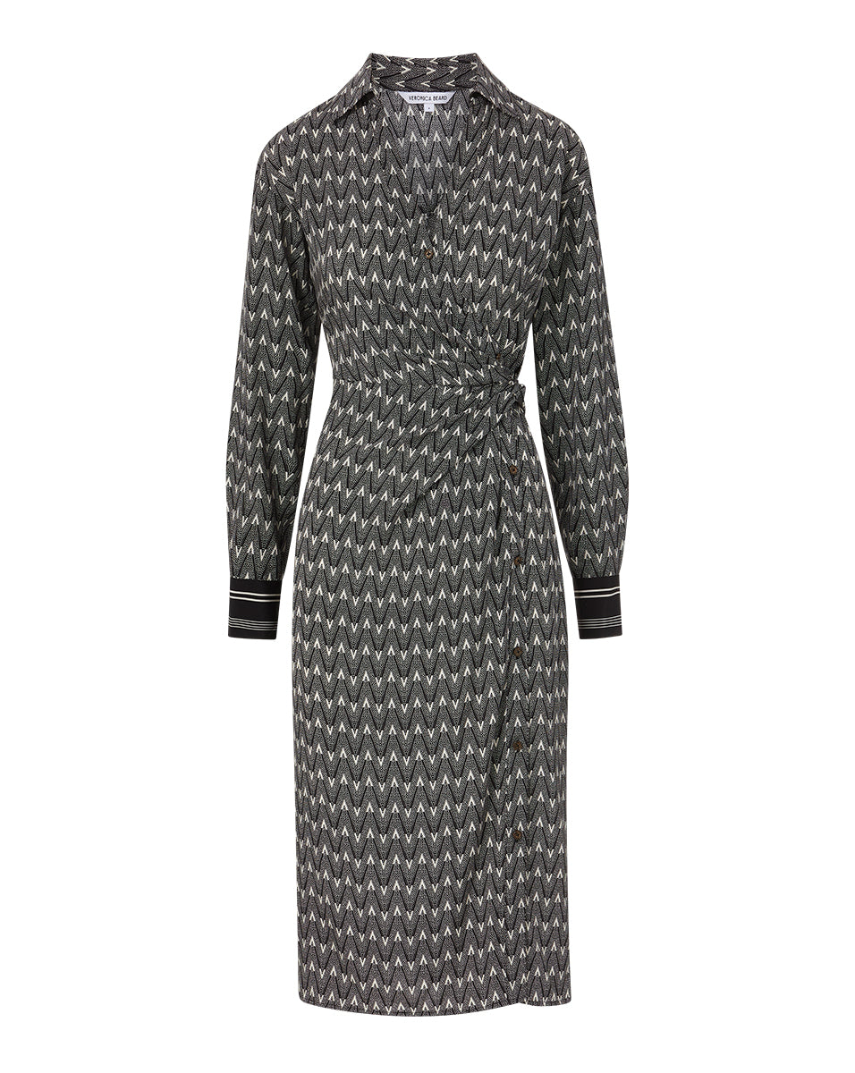 Veronica Beard Wright V-Logo Dress