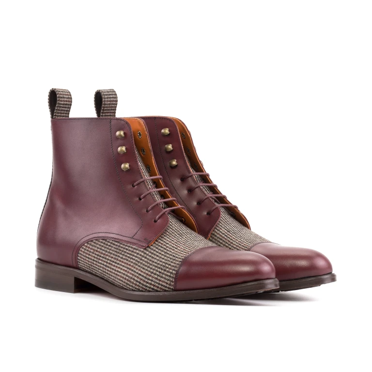  Luxury Handbags By You Jumper Boot – Brown and Burgundy Sartorial and Box Calf