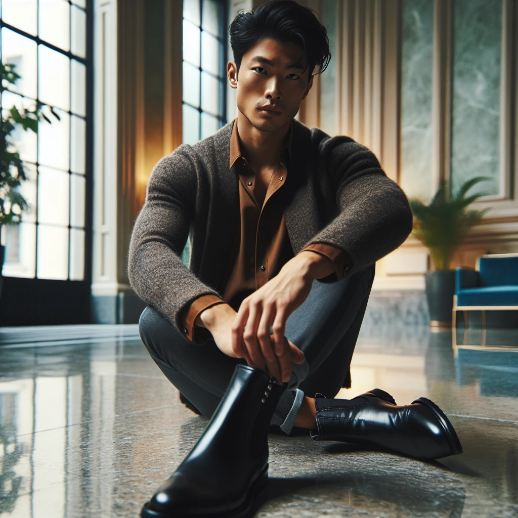 what to wear with black chelsea boots men