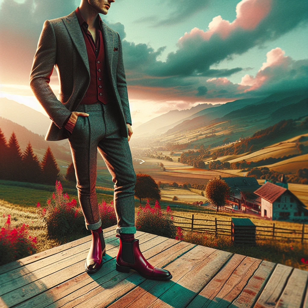 what to wear with red chelsea boots men