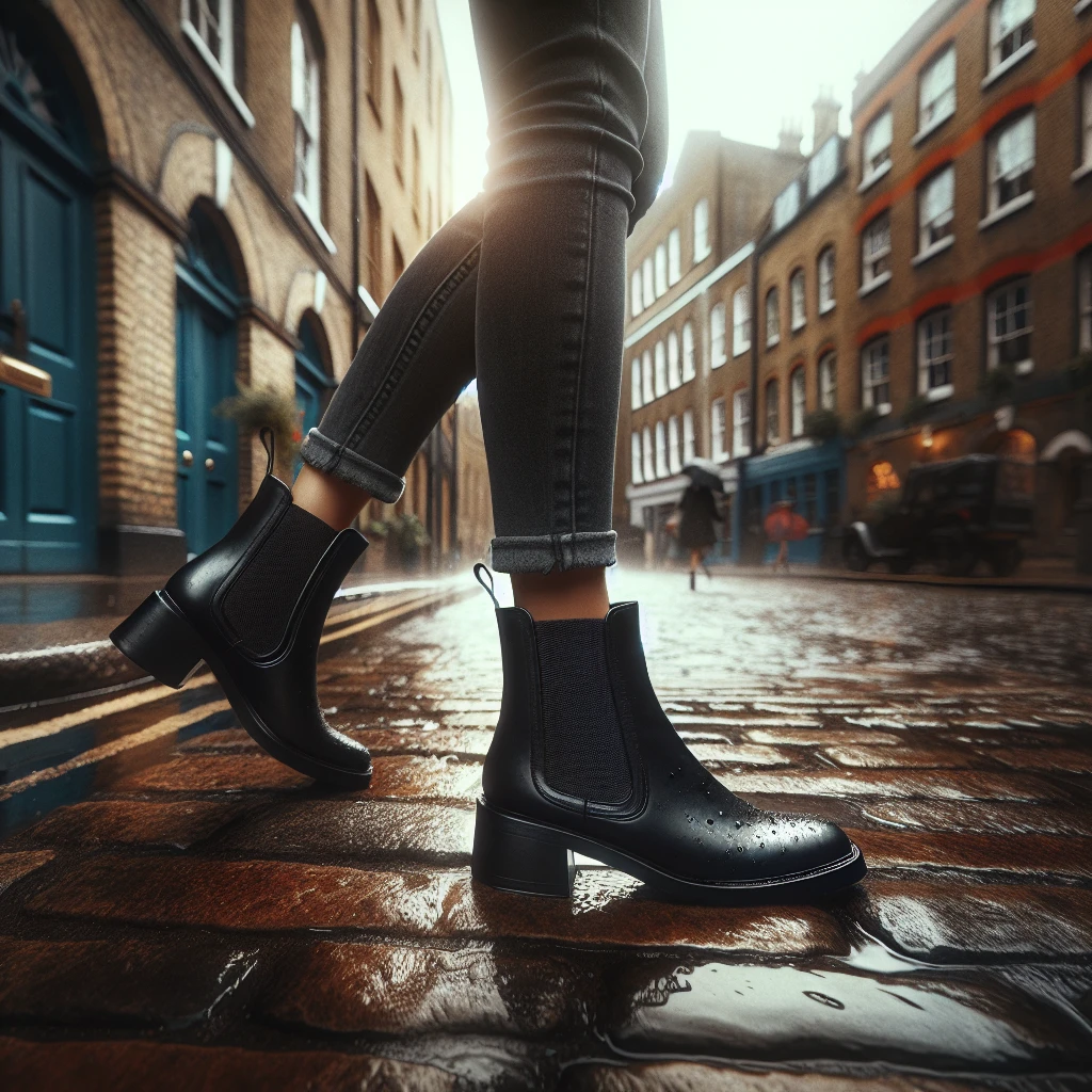 how to wear black chelsea boots women in london