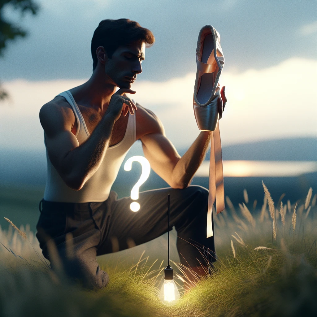 why dont men wear pointe shoes