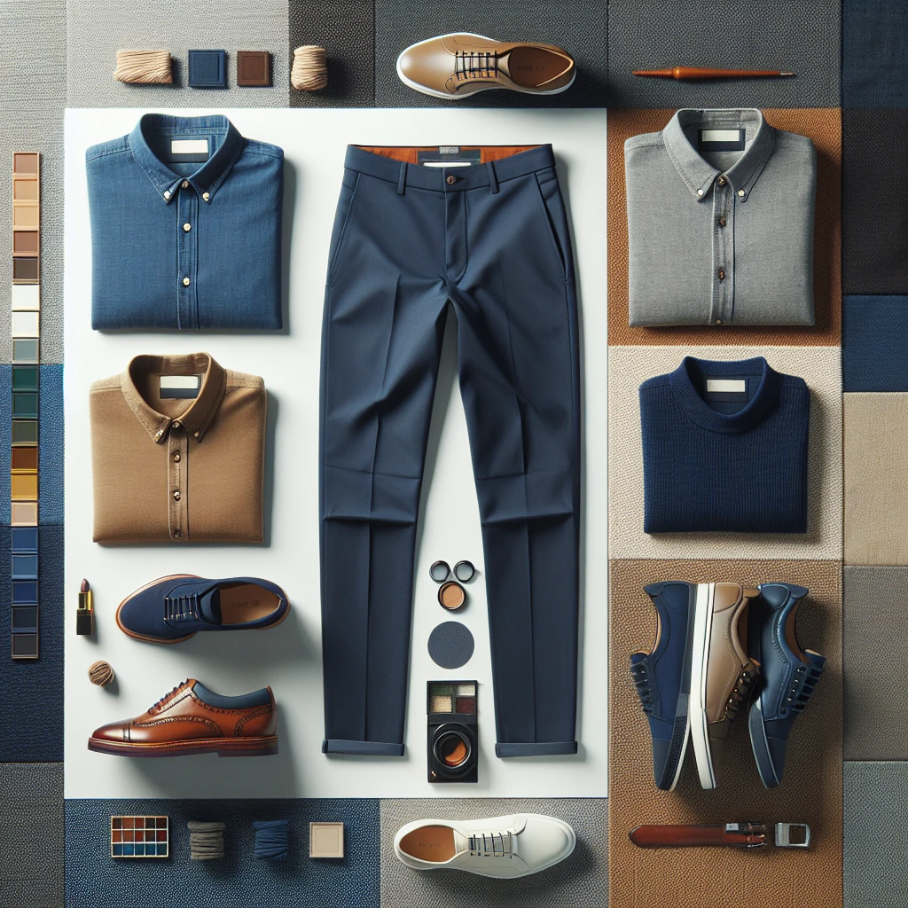 what color shirt goes well with navy blue pants an