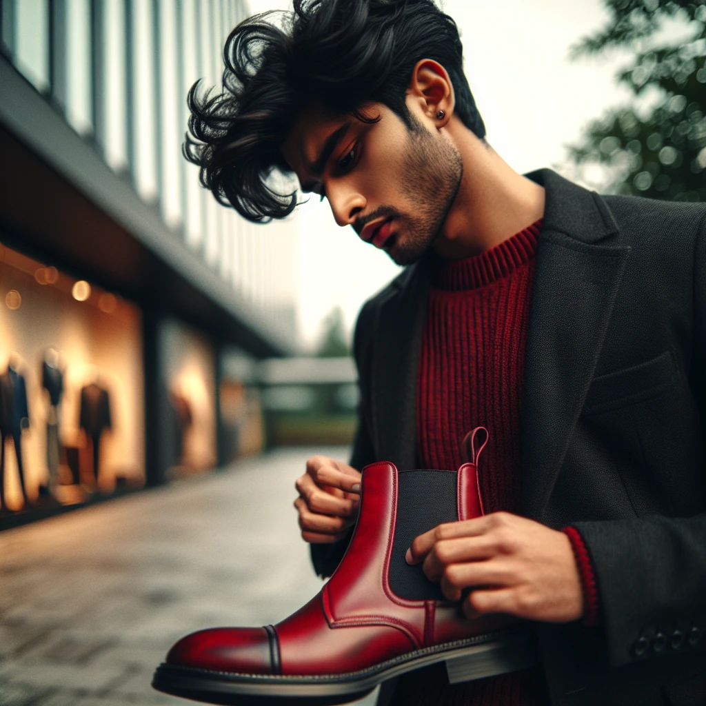 how to wear red chelsea boots men