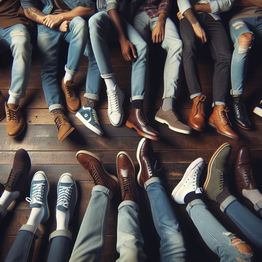 what shoes should men wear with jeans