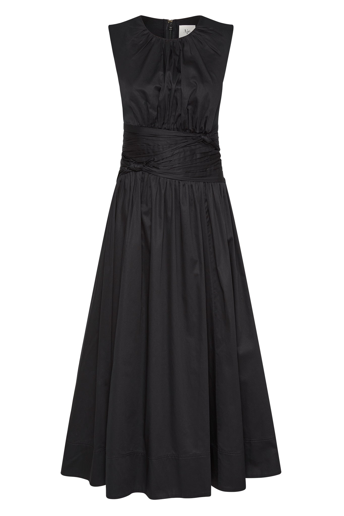 Aje Agatha Knot Waist Midi Dress