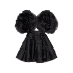 Aje-Amour-Ruffle-Mini-Dress Aje Black dress