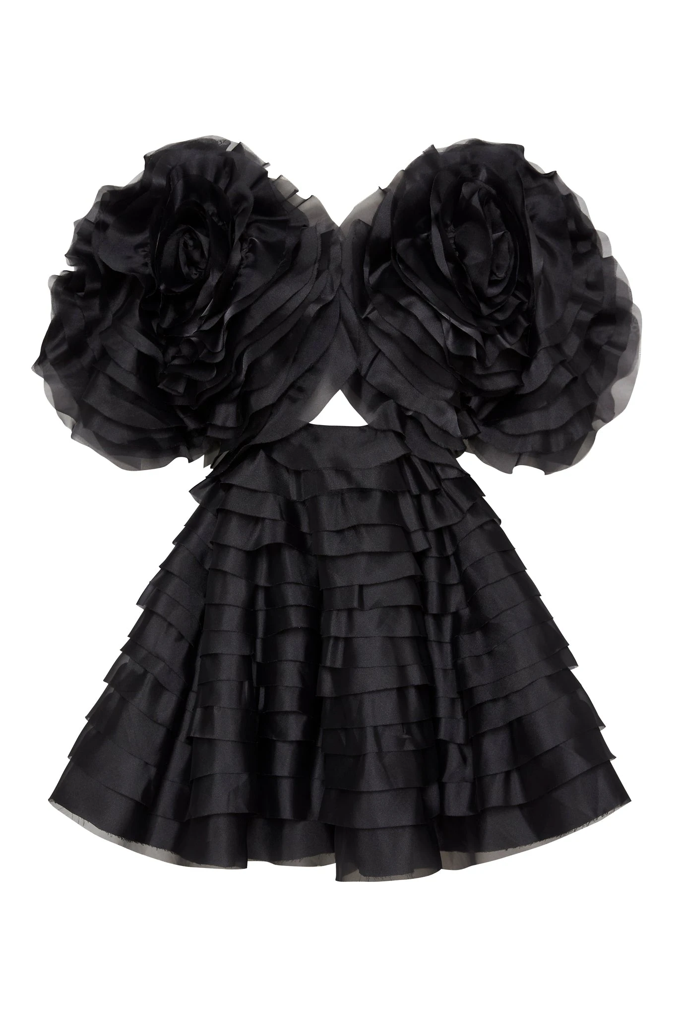 Aje-Amour-Ruffle-Mini-Dress Aje Black dress