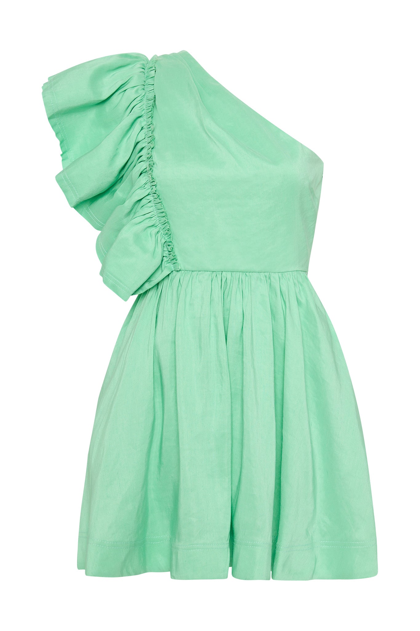 Aje Bonjour Asymmetric Mini Dress