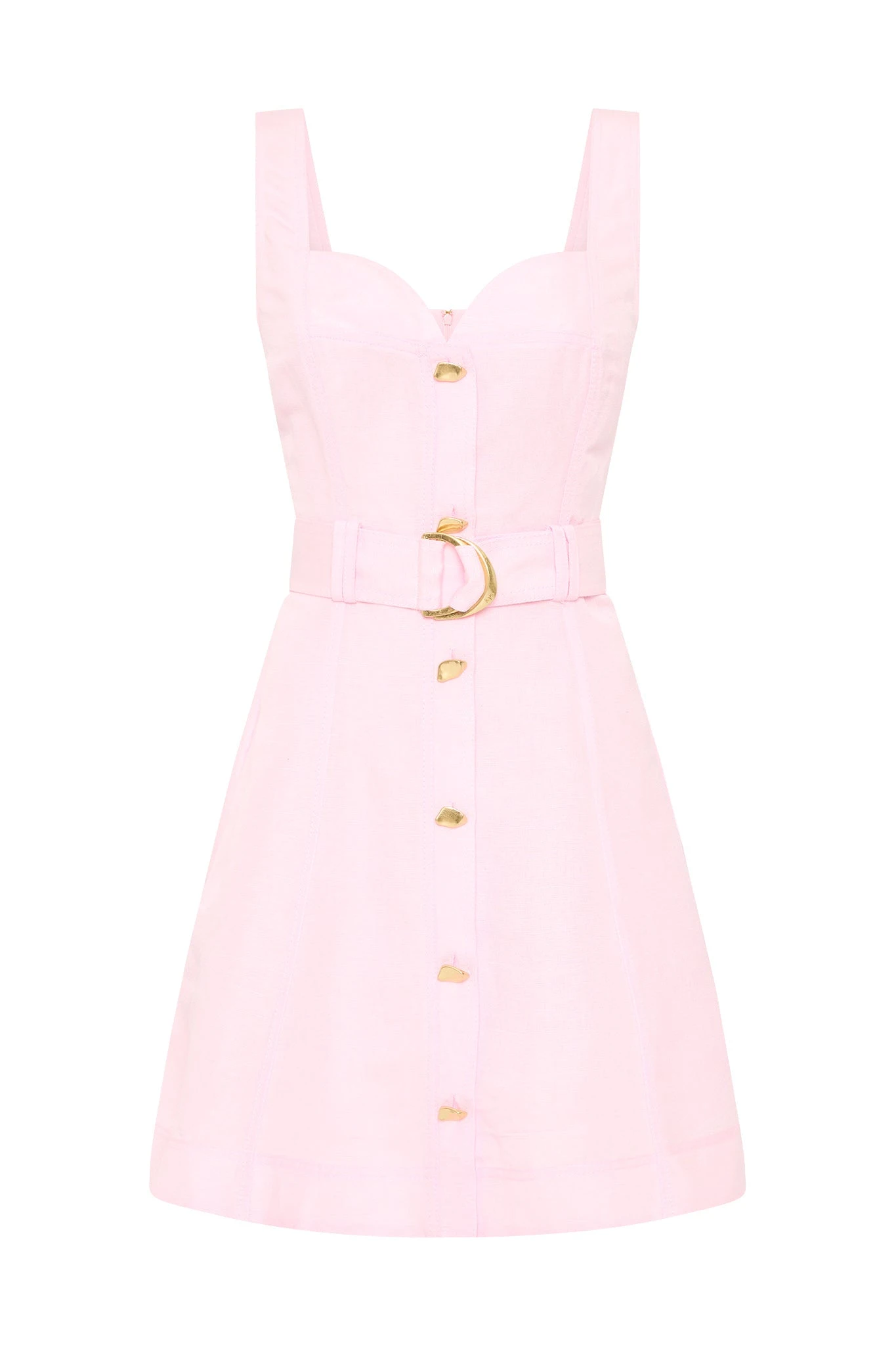 Aje-Clay-Belted-Mini-Dress Aje Pink dress