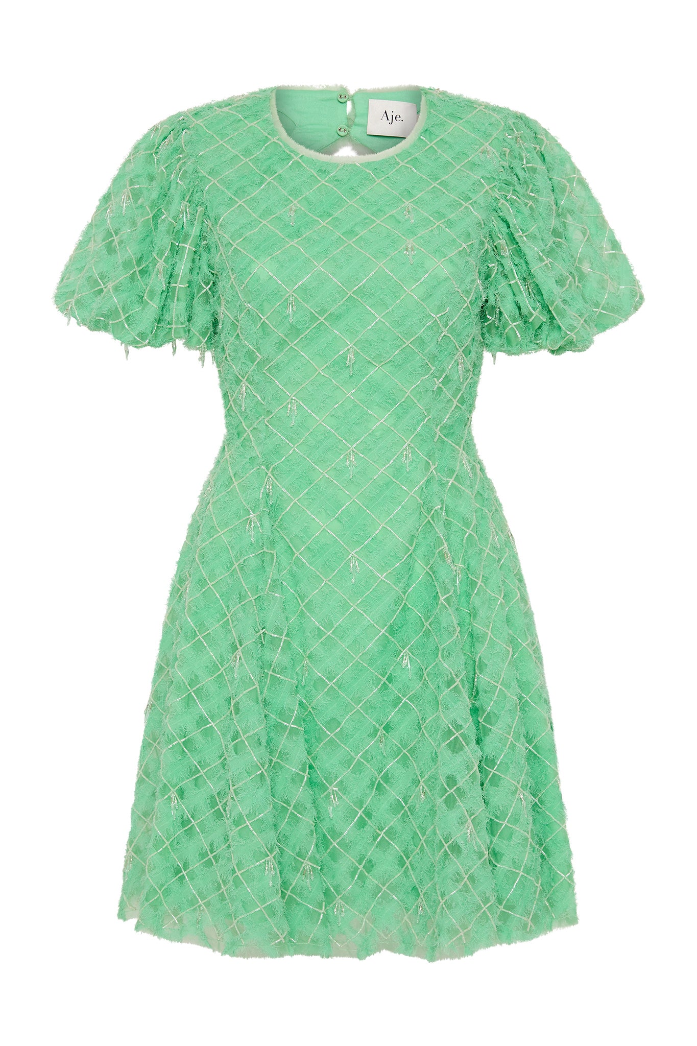 Aje Context Embellished Mini Dress