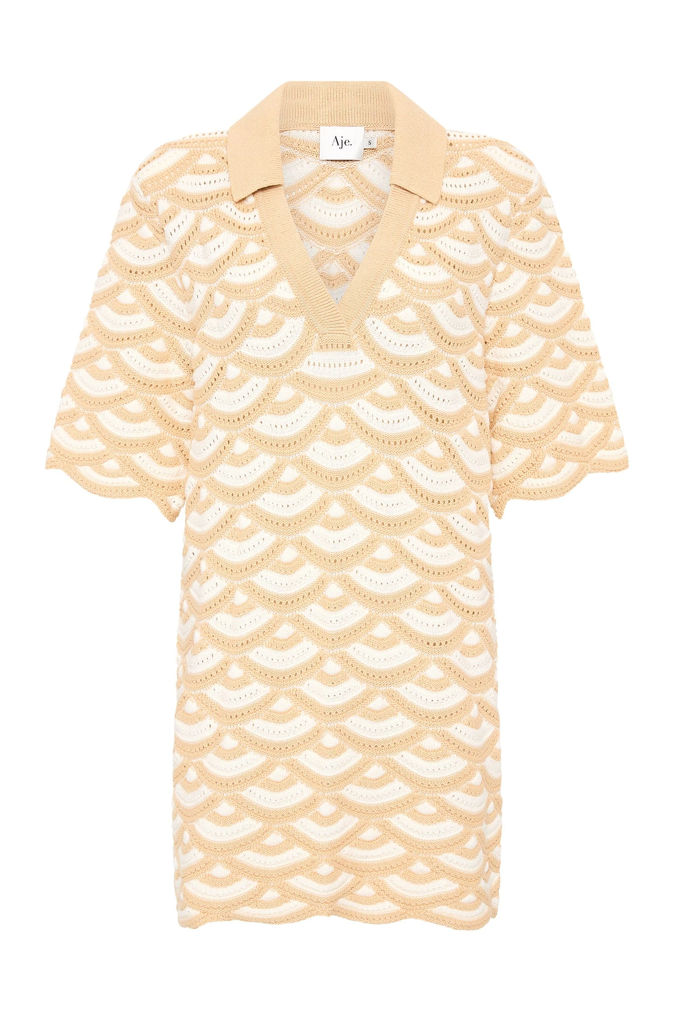 Aje-Dreamer-Knit-Mini-Dress Aje Ivory dress
