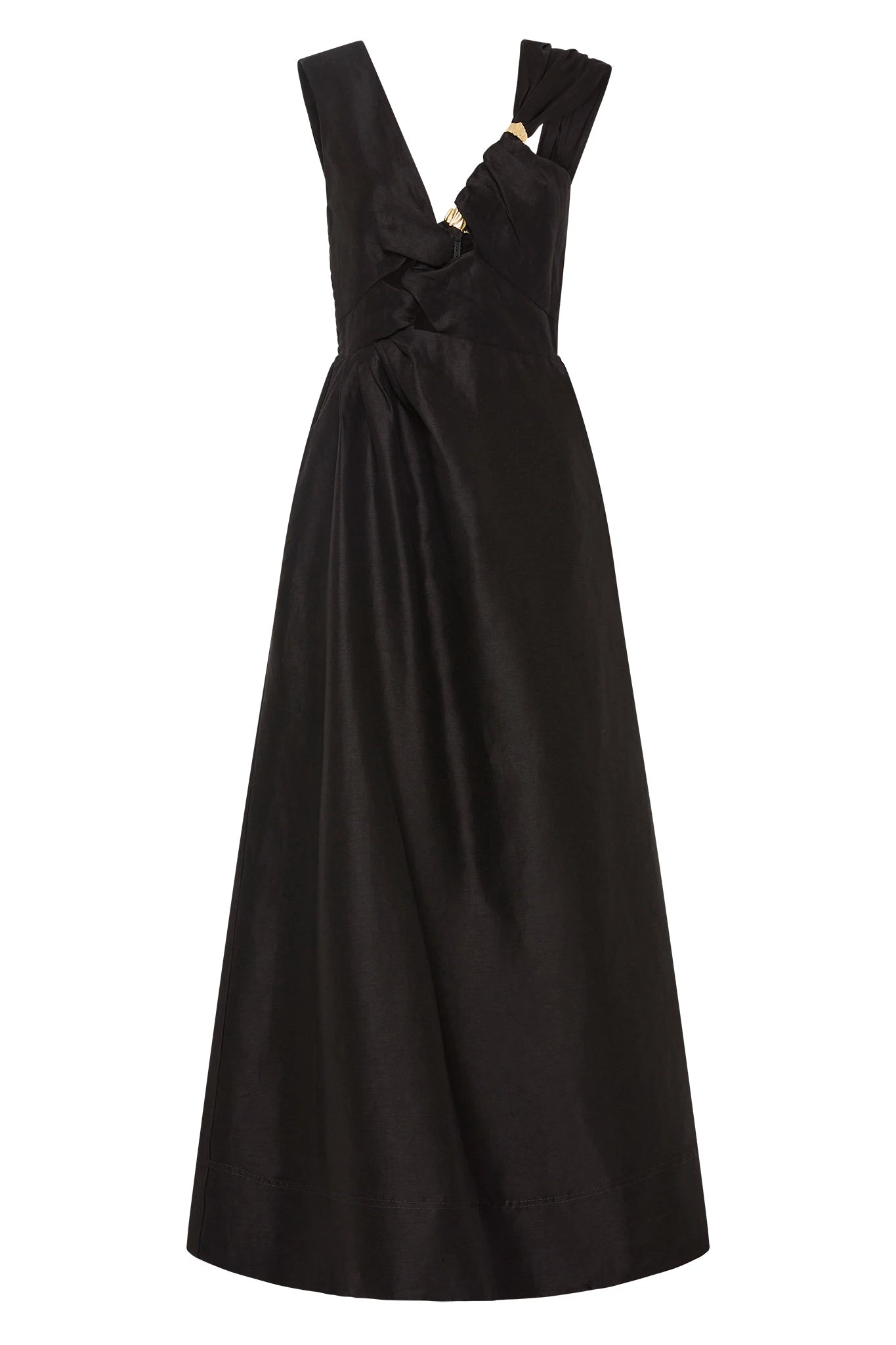 Aje-Electra-Scrunch-Midi-Dress Aje Black dress