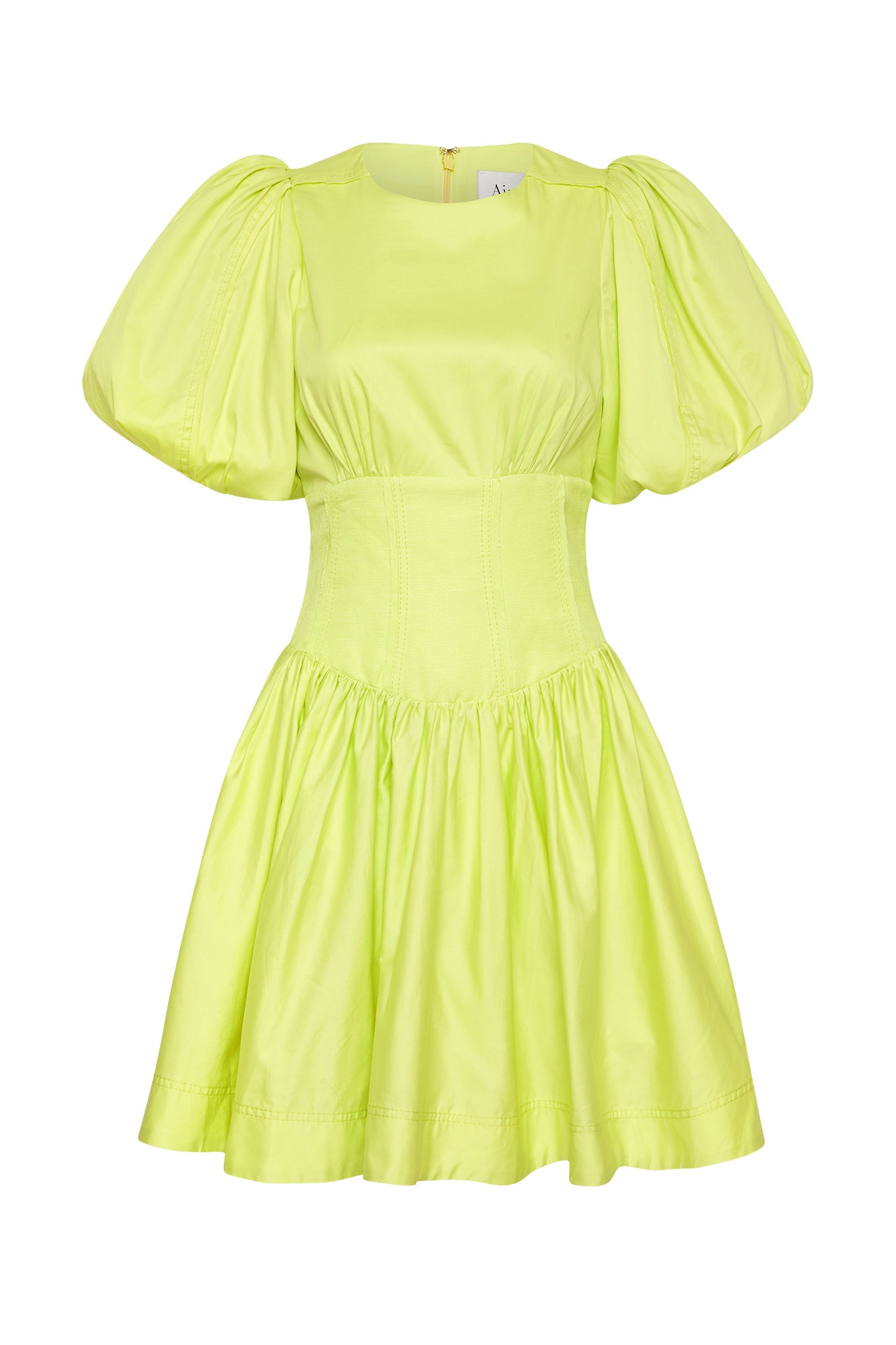 Aje Gianna Puff Sleeve Mini Dress