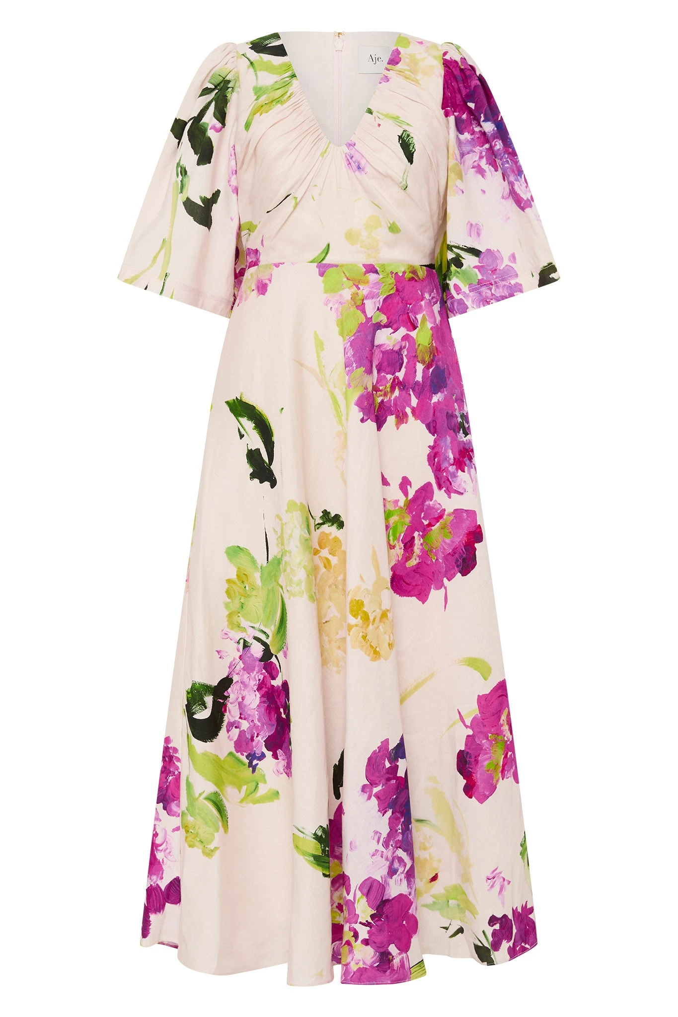 Aje-Gilda-Bell-Sleeve-Midi-Dress Aje Multicolour dress