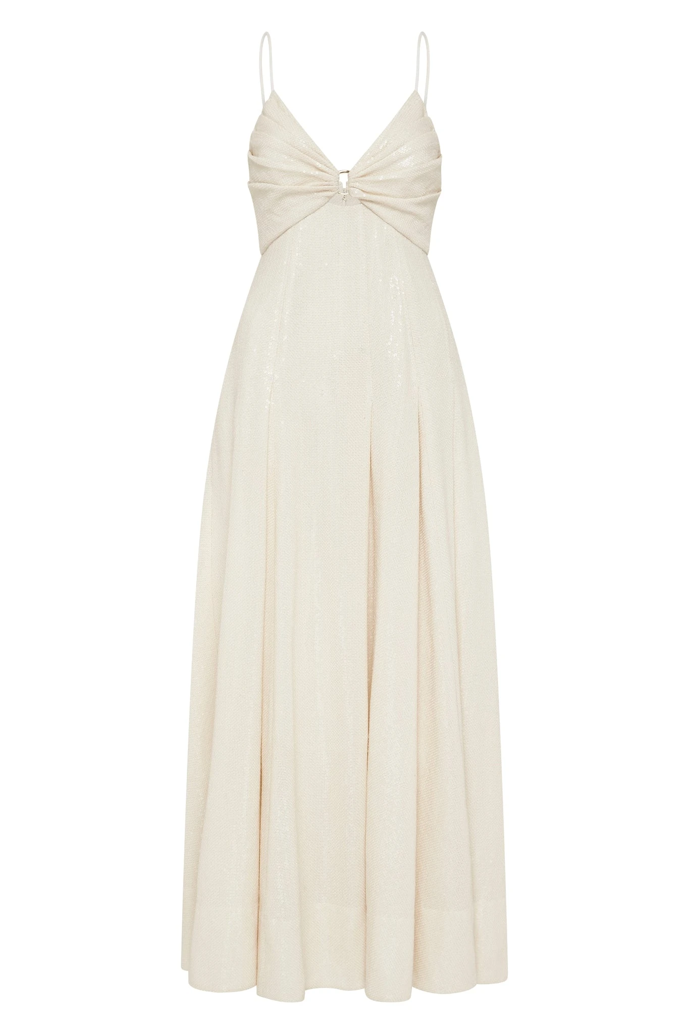 Aje-Idyllic-Strappy-Sequin-Midi-Dress Aje Ivory dress