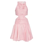 Aje-Introspect-Cut-Out-Mini-Dress Aje Green dress
