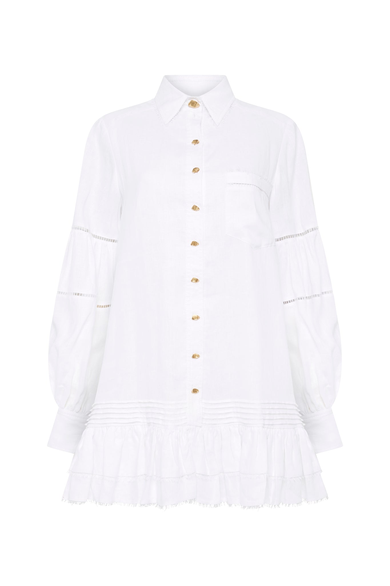 Aje Lotus Shirt Dress