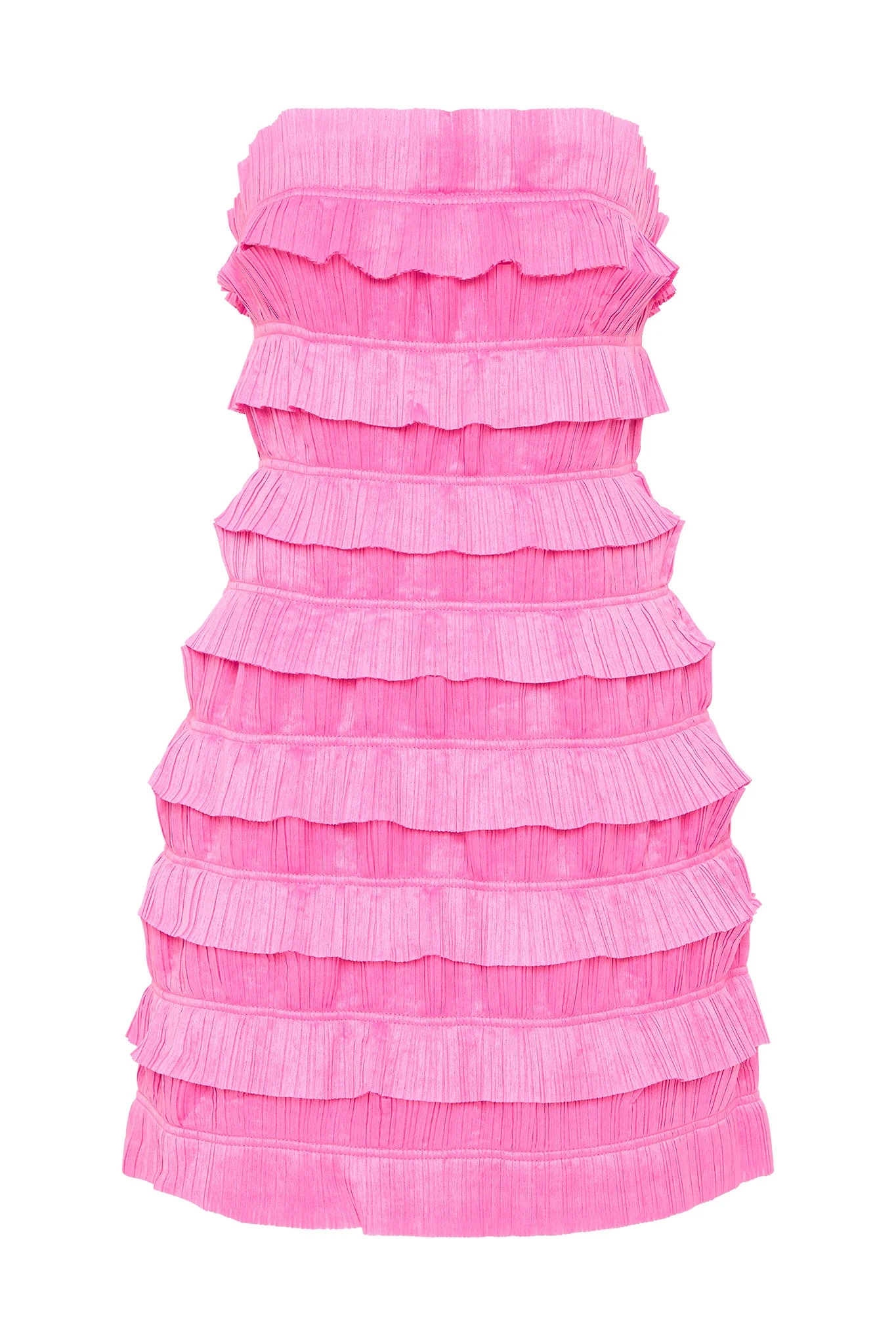Aje-Palladium-Ruffled-Mini-Dress Aje Pink dress