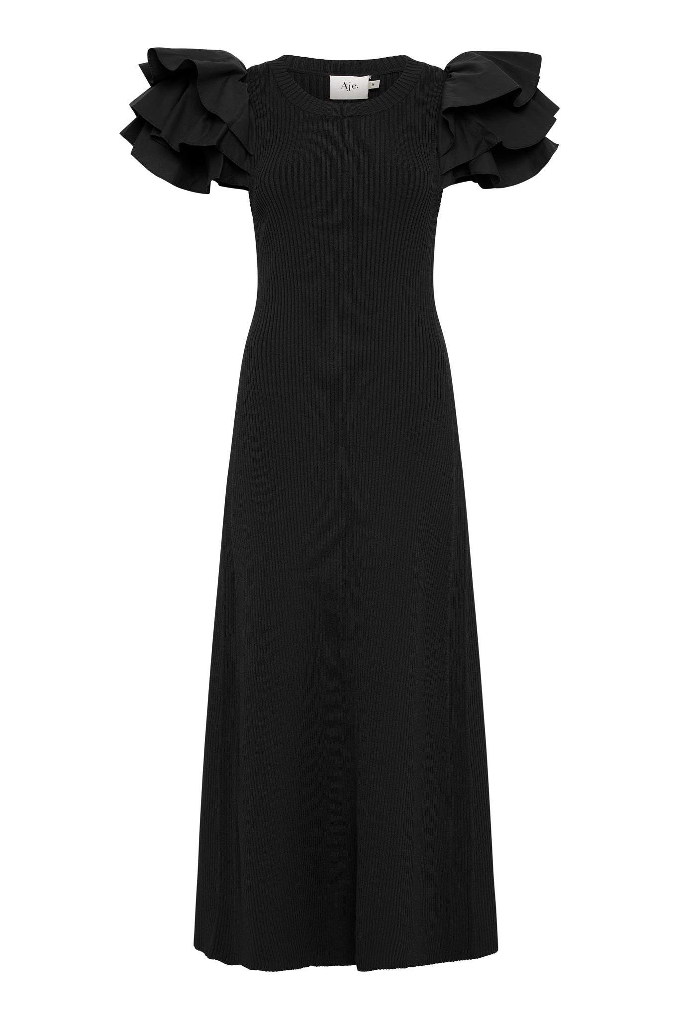 Aje Questa Puff Midi Dress