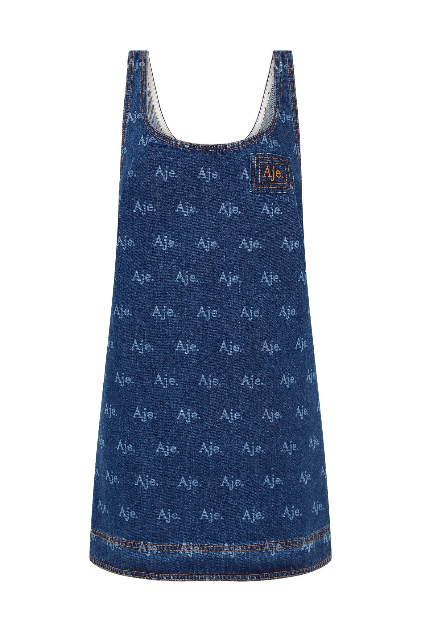 Aje-Ratio-Logo-Denim-Mini-Dress Aje Blue dress