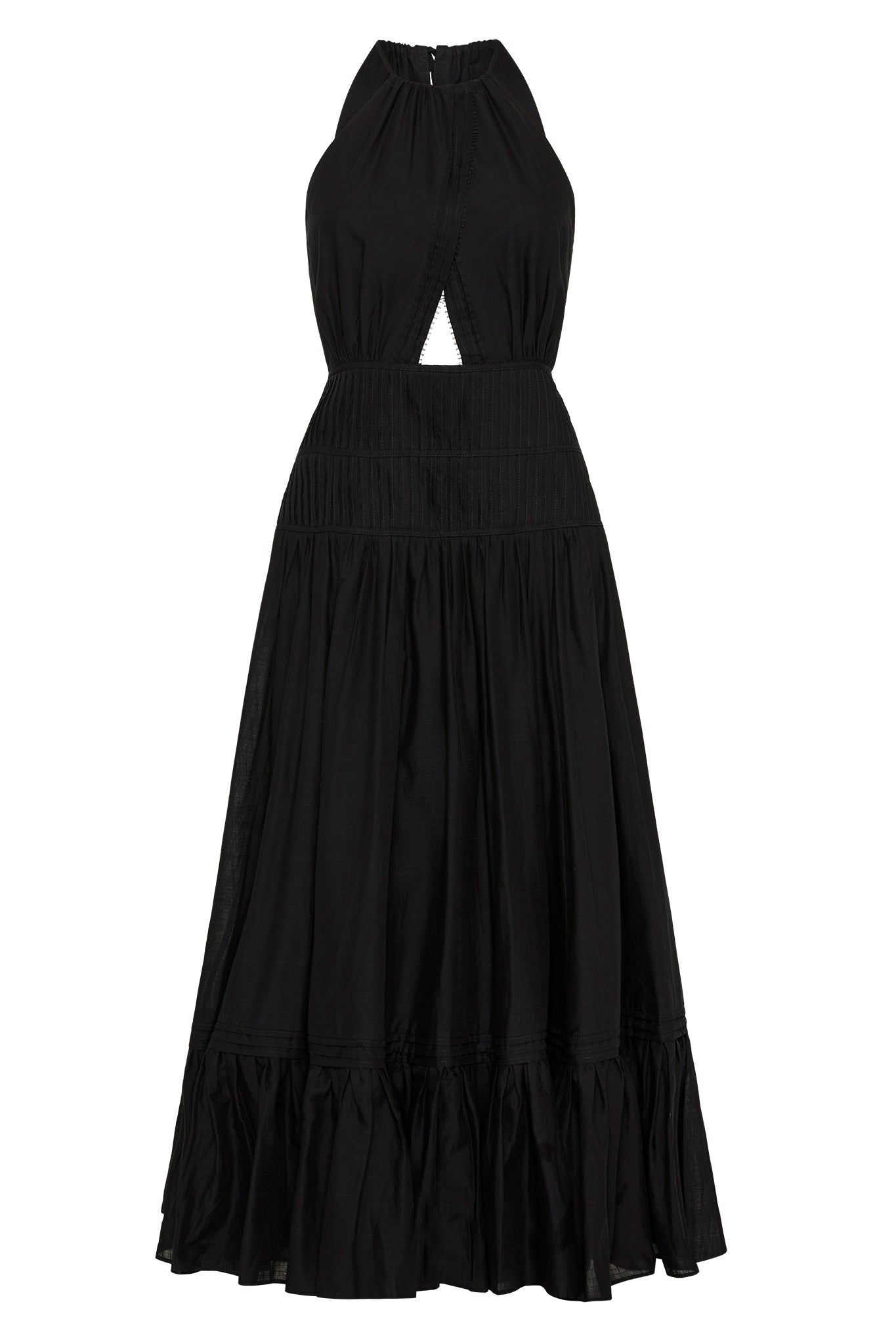 Aje Renata Eyelash Midi Dress