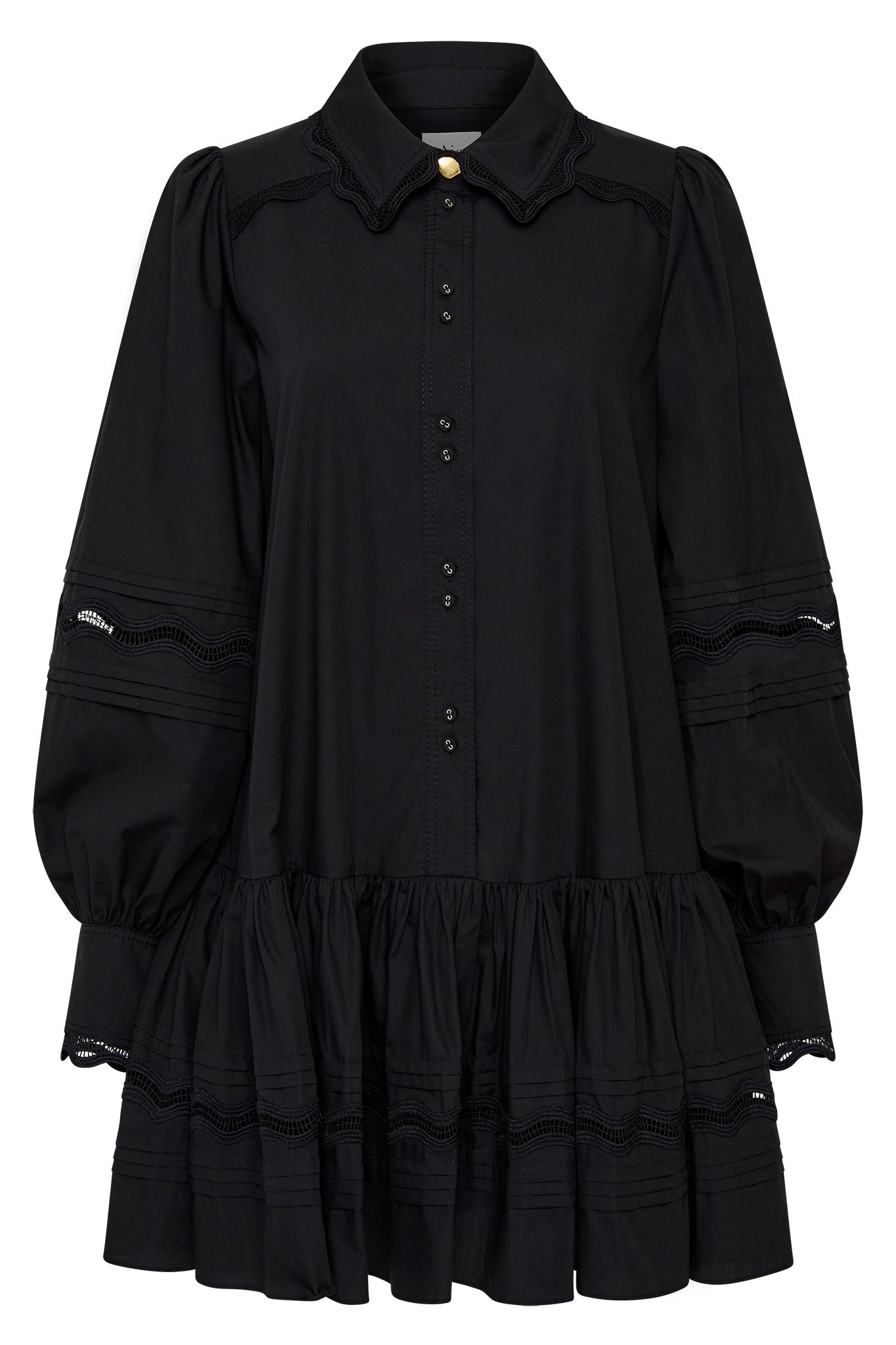 Aje Reva Wave Trim Mini Dress