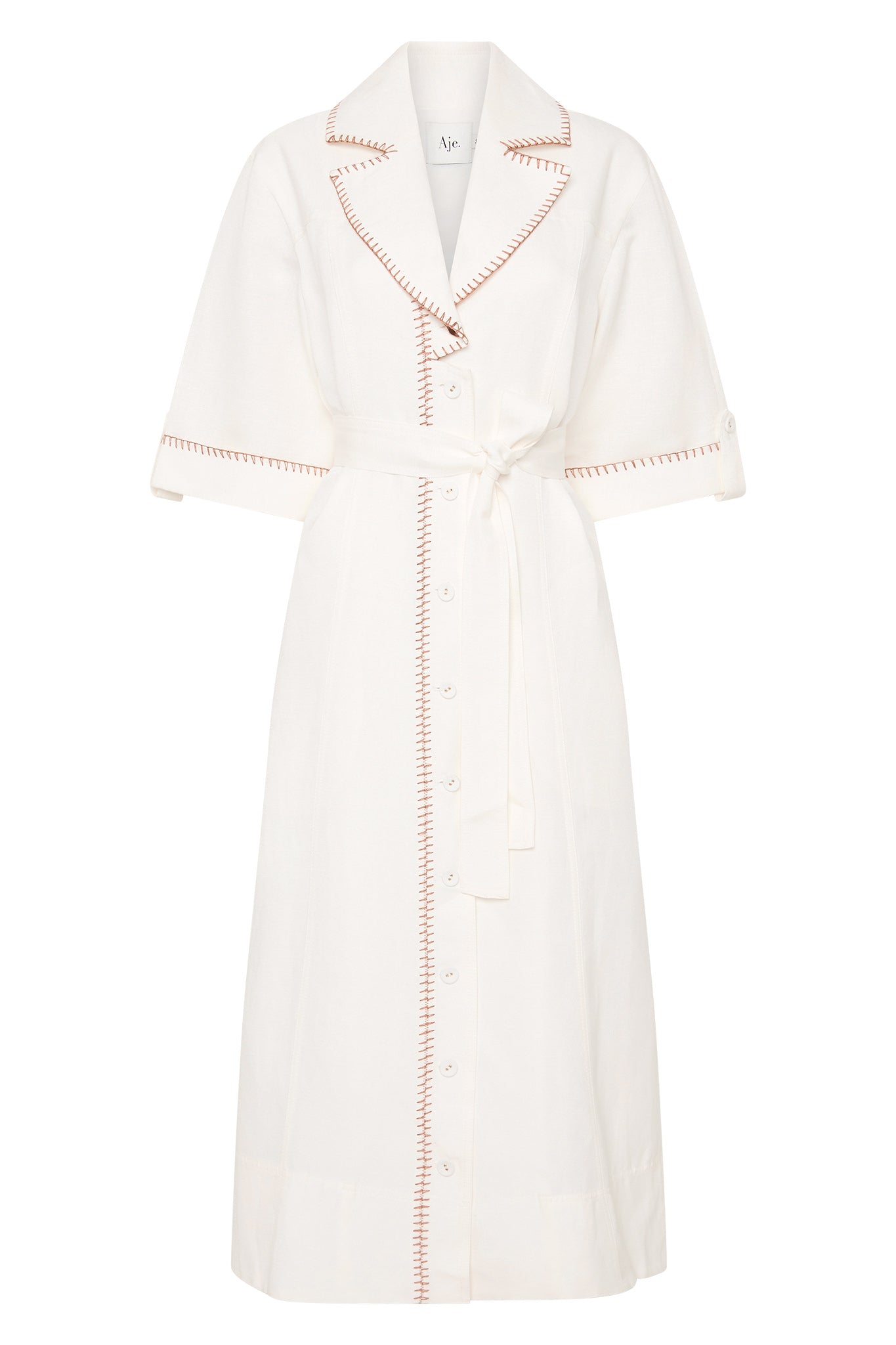 Aje Sahira Barbstitch Midi Dress