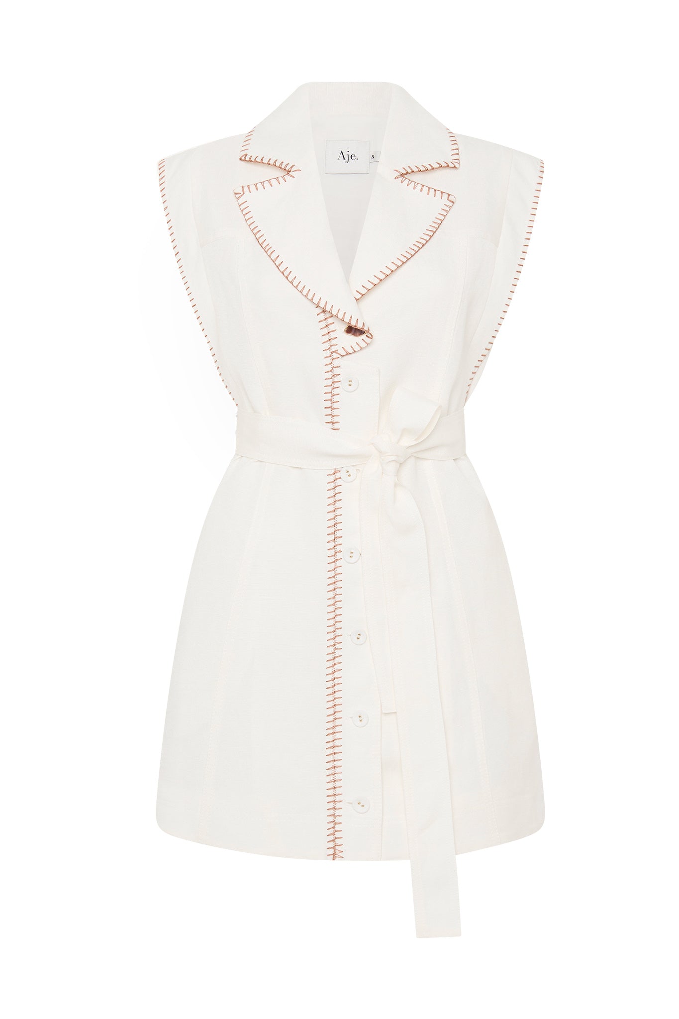 Aje Sahira Barbstitch Mini Dress