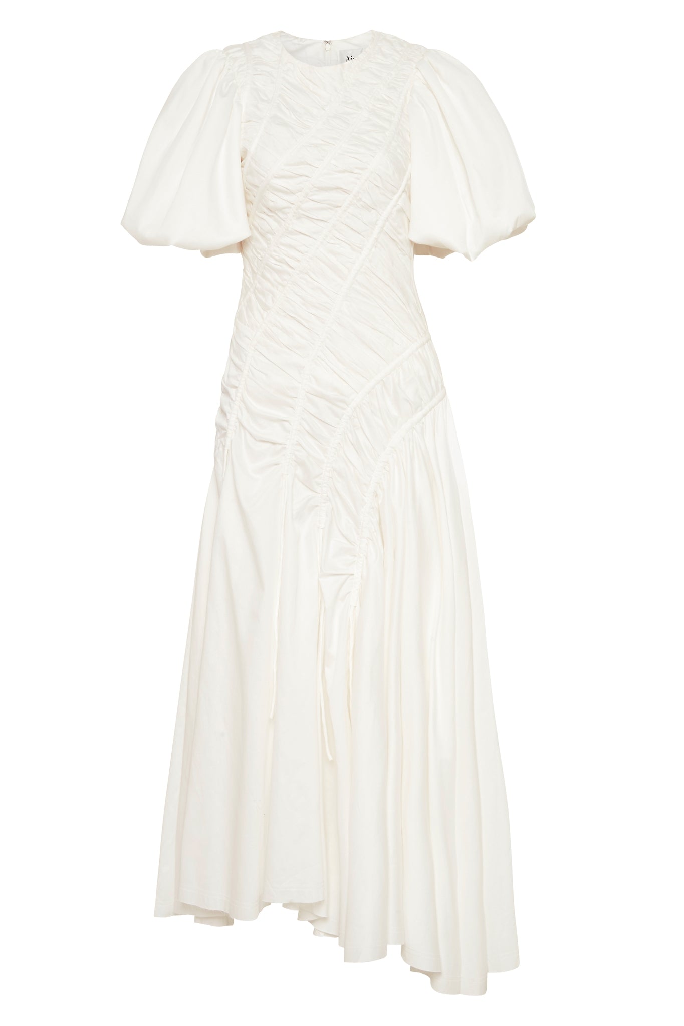 Aje Siren Drawstring Midi Dress