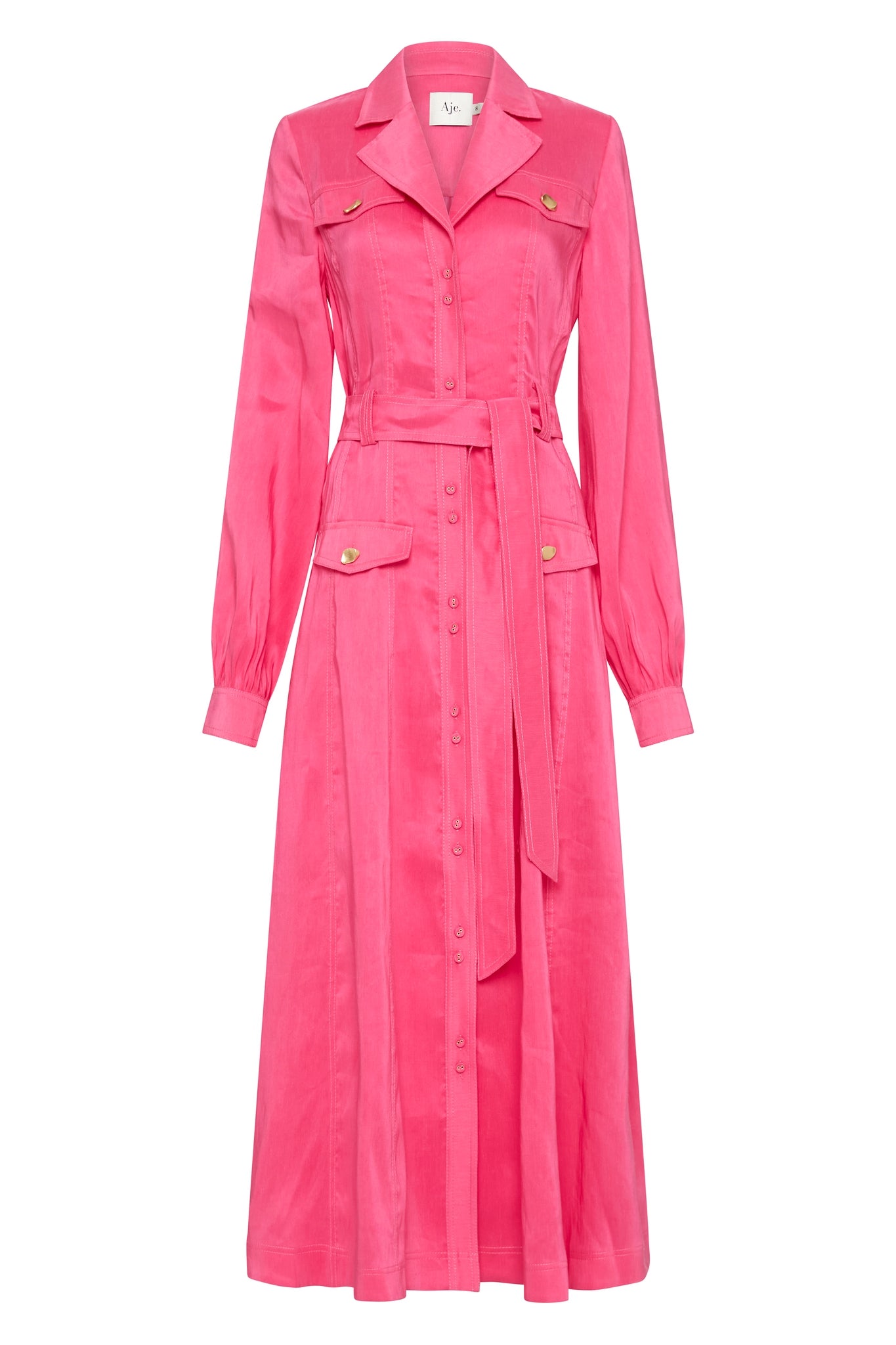 Aje Sophie Shirt Midi Dress