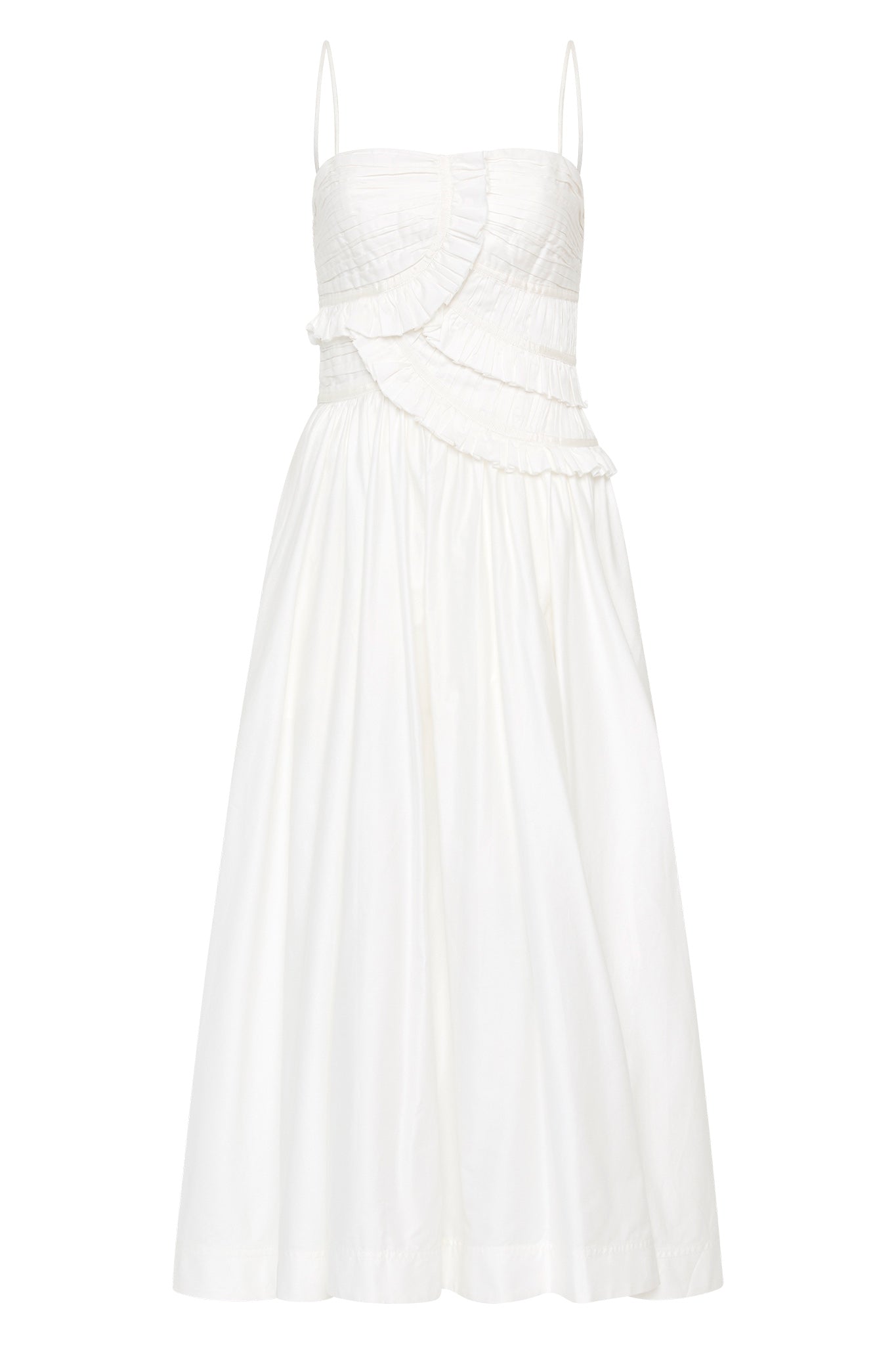 Aje Synergy Frill Midi Dress