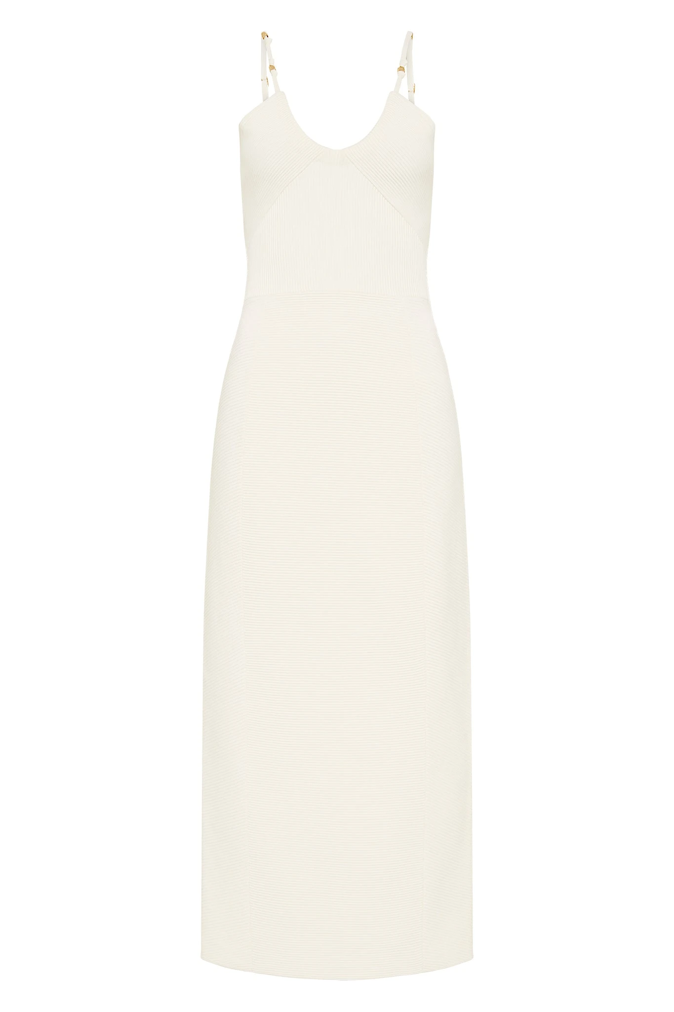 Aje-Veida-Ottoman-Knit-Midi-Dress Aje Ivory dress