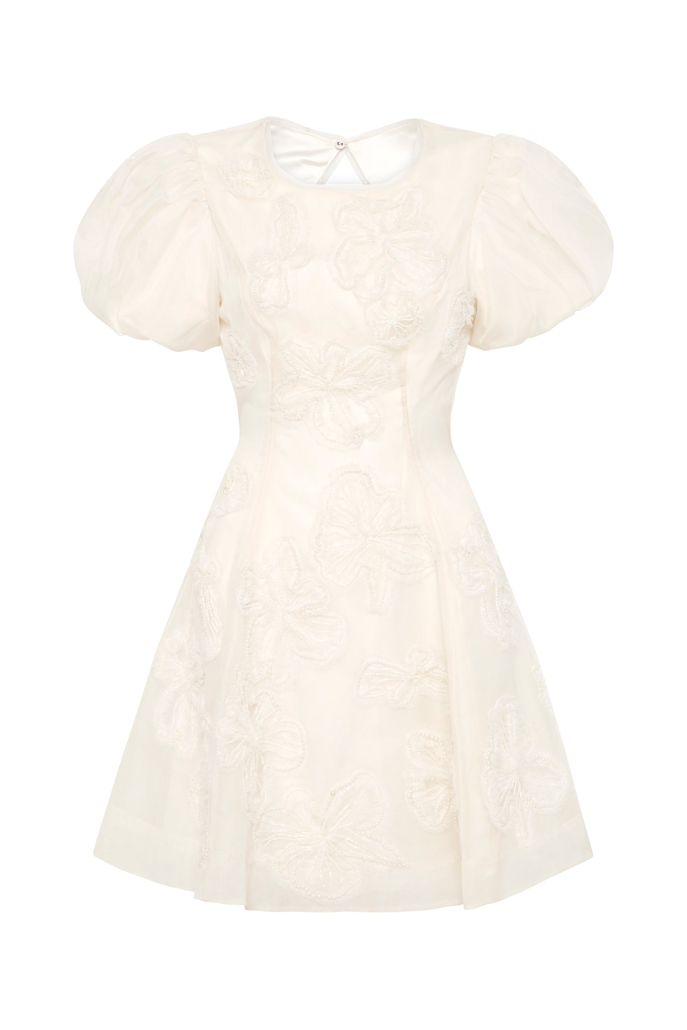Aje Vera Beaded Flower Mini Dress