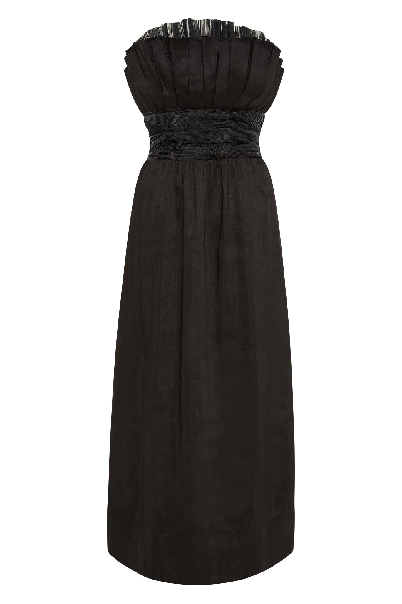 Aje-Whisper-Knot-Waist-Midi-Dress Aje Black dress