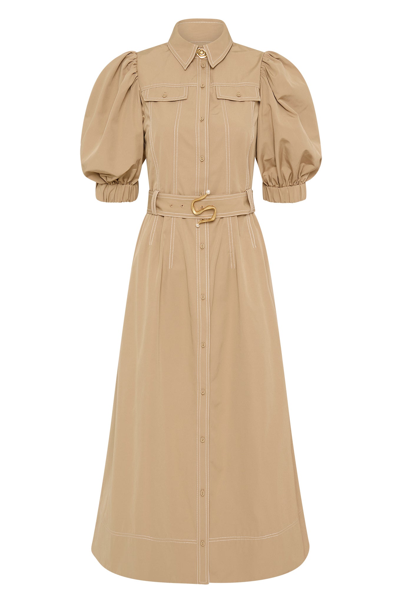 Aje Woodland Utility Midi Dress