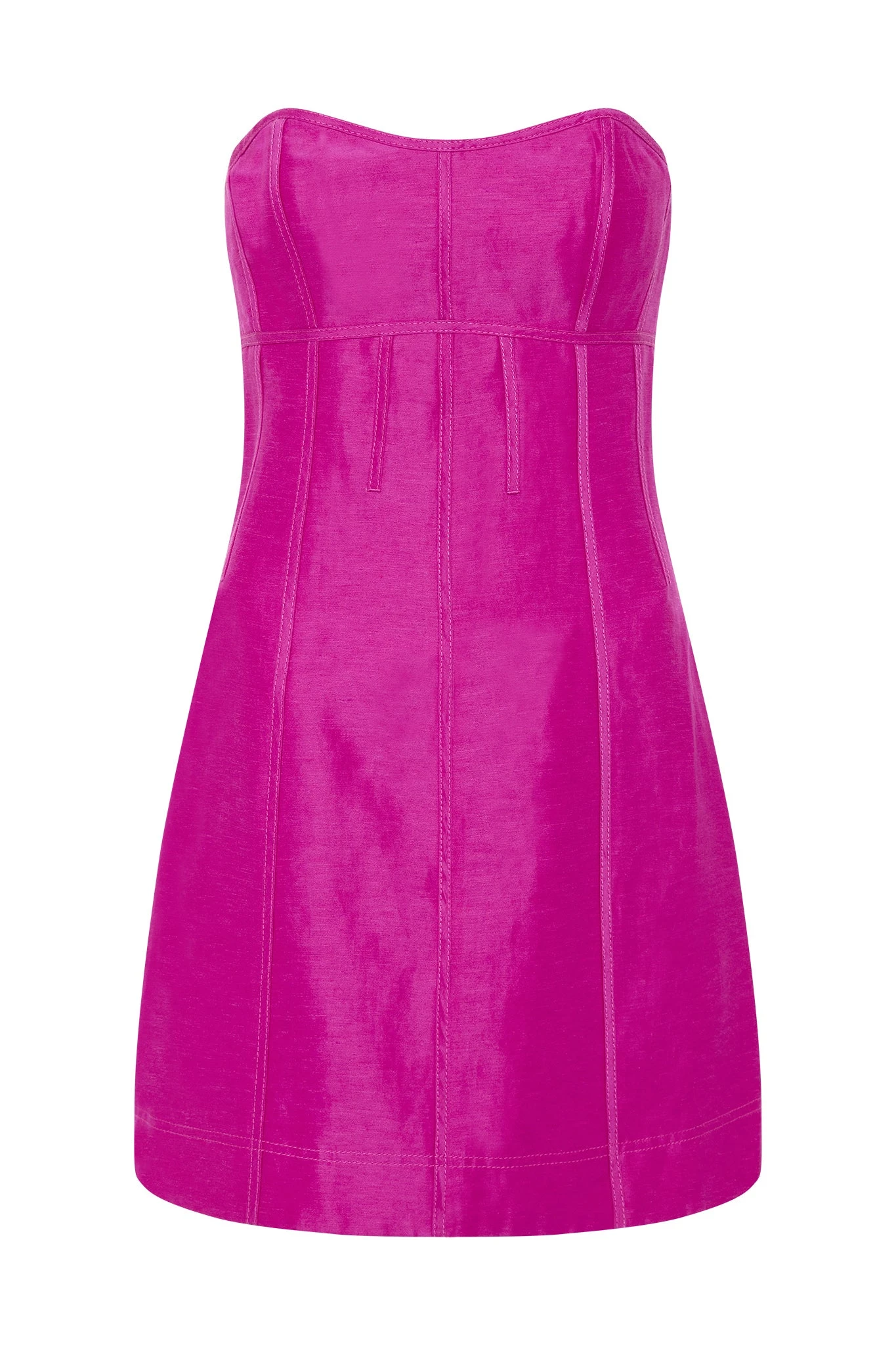 Aje-Zayla-Strapless-Mini-Dress Aje Green dress