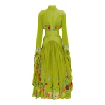 Alemais Agatha Corset Gown Chartreuse Alemais Agatha Corset Gown Chartreuse